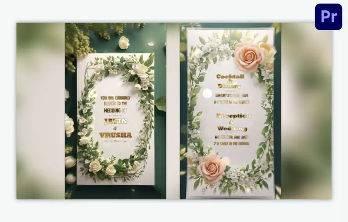 Creative 3D Floral Design Wedding Instagram Story